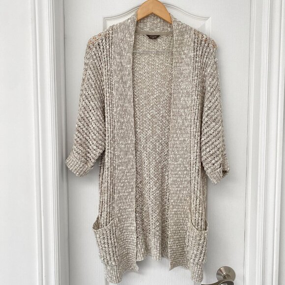 Denver Hayes - Oatmeal Knit Lightweight Cardigan - Picture 2 of 7